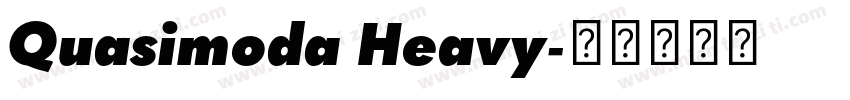 Quasimoda Heavy字体转换
